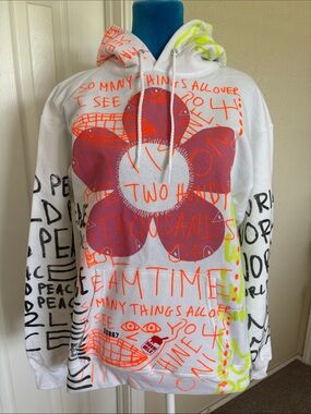 Snow Milk OOAK Upcycled Hoodie serial # 50867